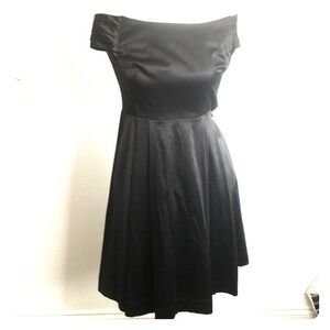 Emily and Fin Black Off The Shoulder Dress